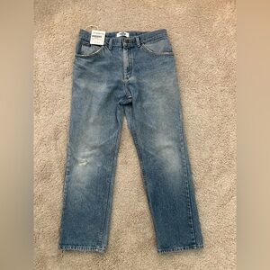 Vintage Lee Jeans 1970s-1980s based on pocket tag. Waist measures 33” in seam 30